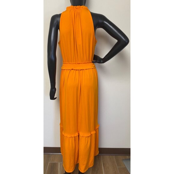 KARL LAGERFELD PARIS Women's Sleeveless Tiered Maxi Dress Size XS NWT - Picture 3 of 4